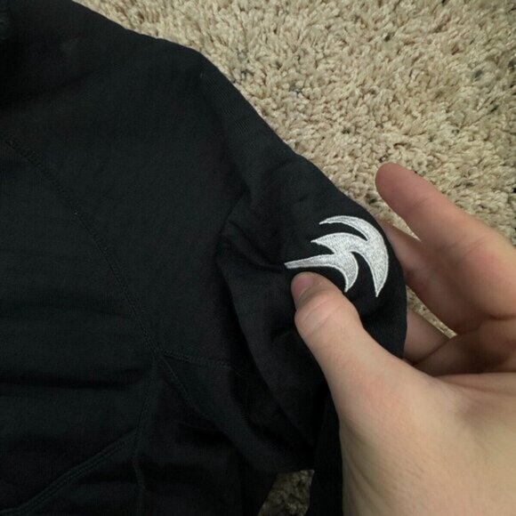 Patagonia Women Large Black Jacket 1/3 Zip Waffle Fleece Lined Chest Polartec - Picture 9 of 13